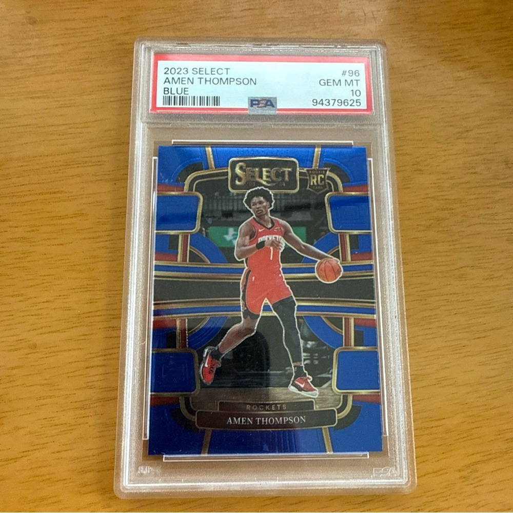 2023 Amen Thompson #96 PSA 10 Panini Select MT Blue Rookie Card